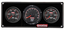 Load image into Gallery viewer, QUICKCAR RACING PRODUCTS 69-2031 - Redline 2-1 Gauge Panel OP/WT w/Recall Tach image