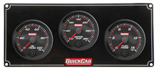 Load image into Gallery viewer, QUICKCAR RACING PRODUCTS 69-3012 - Redline 3 Gauge Panel OP/WT/FP image