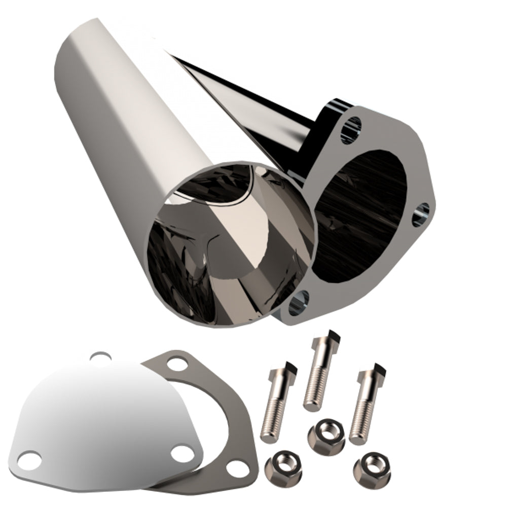 QUICK TIME PERFORMANCE 10250 - 2.50 Inch Stainless Stee l Exhaust Cutout image