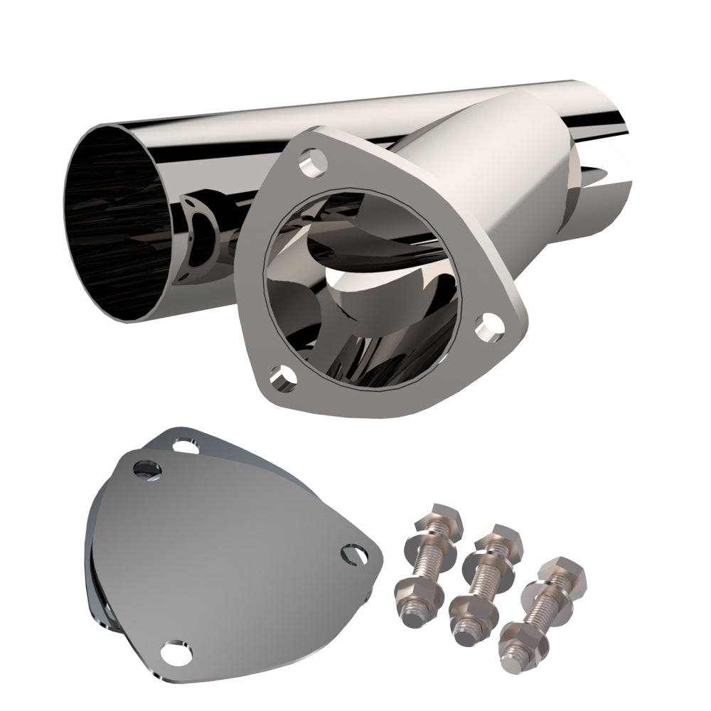 QUICK TIME PERFORMANCE 10300 - 3.00 Inch Stainless Stee l Exhaust Cutout image