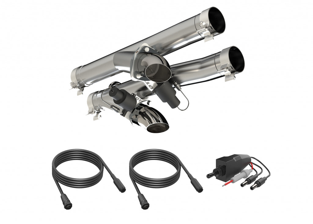 QUICK TIME PERFORMANCE 520121 - 21-   Ram TRX 6.2L Aggre ssor Cutout Pipes image