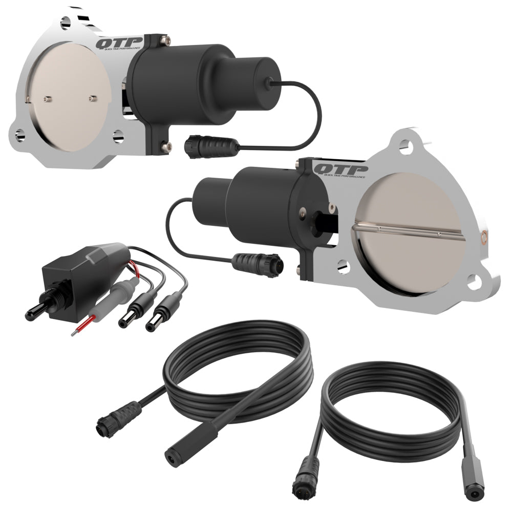 QUICK TIME PERFORMANCE QTEC70 - Dual 3.5in Electric Exha ust Cutout Valves image