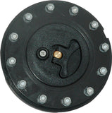 Cap Flush Mount Black Plastic 12-Bolt