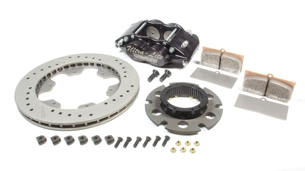 RED DEVIL / ULTRA LITE BRAKES 410-8100B - Inboard Brake Kit Round TI Rotor Black image