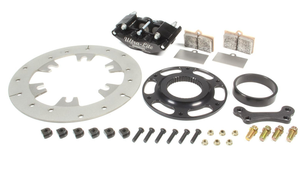 RED DEVIL / ULTRA LITE BRAKES 410-9400B - Right or Left Rear Brake Kit TI Rotor Black image
