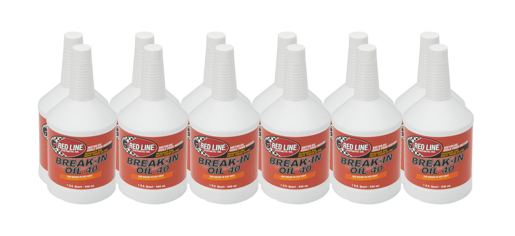 REDLINE OIL 16024 - Break In Oil 40W Case 12 x 1 Quart Bottles image