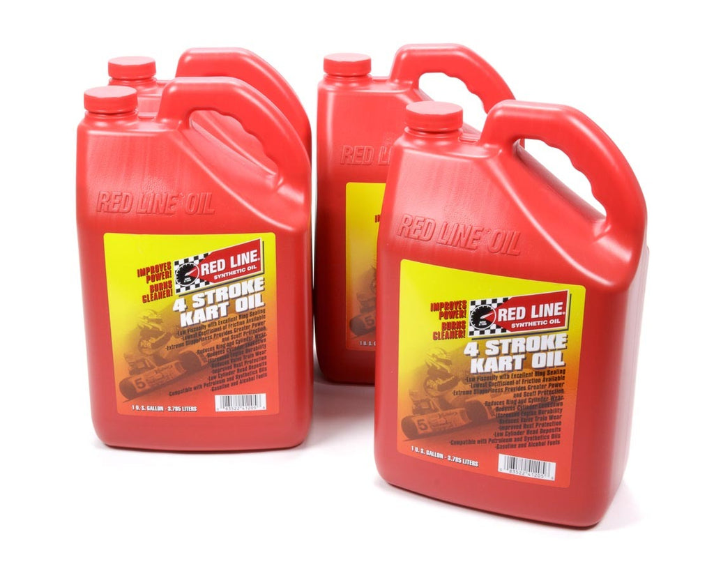 REDLINE OIL 41225 - 4 Cycle Kart Oil Case 4x1 Gallon image