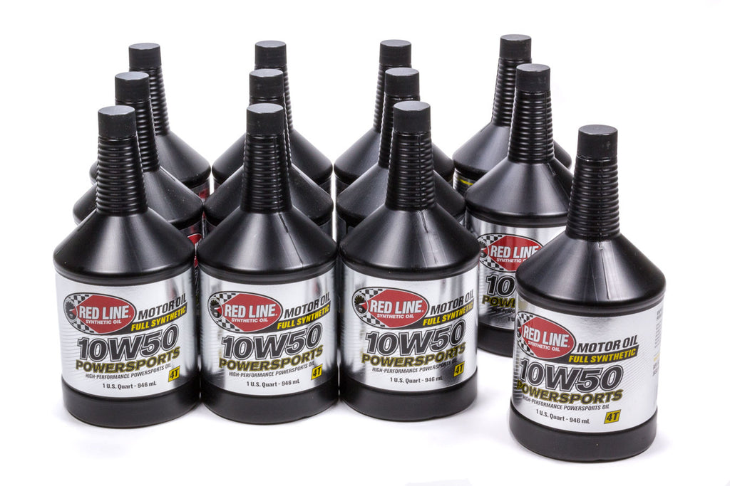 REDLINE OIL 42624 - 10w50 Powersports Motor Oil Case 12x1 Qt. image