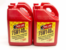 Load image into Gallery viewer, REDLINE OIL 57125 - 75W140NS GL-5 Gear Oil Case 4x1 Gallon image