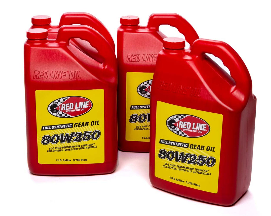 REDLINE OIL 58625 - 80w250 Gear Oil Gl-5 Case 4 x 1 gallon image