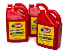 Load image into Gallery viewer, REDLINE OIL 58625 - 80w250 Gear Oil Gl-5 Case 4 x 1 gallon image