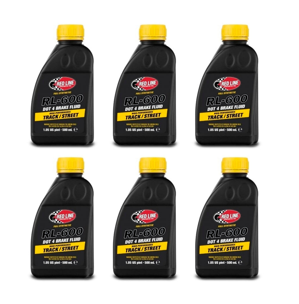 REDLINE OIL 90414 - RL600 Brake Fluid High Performance Case 6x500ml image