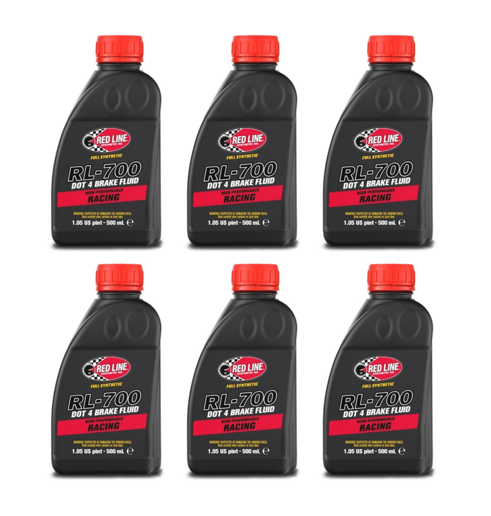 REDLINE OIL 90415 - RL700 Brake Fluid Racing 500ml DOT4 Case 6x500ml image