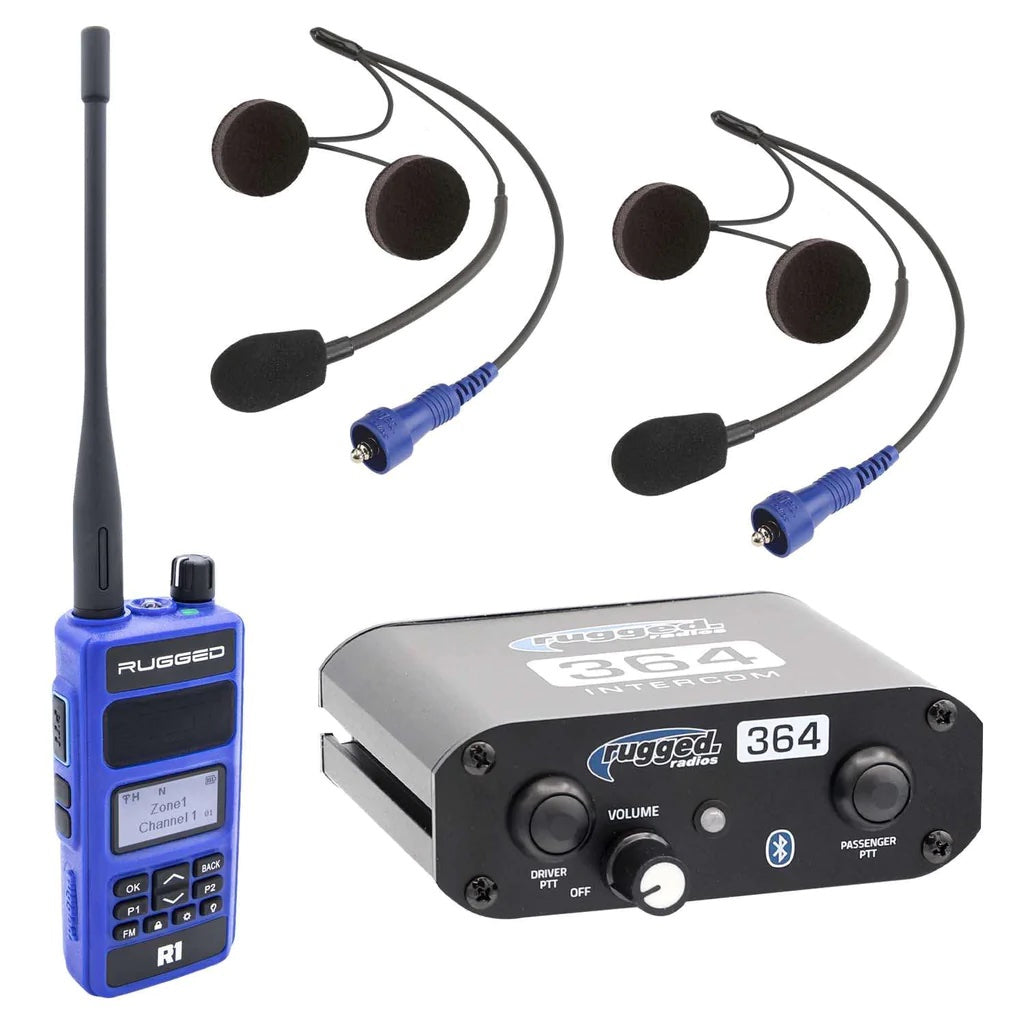 RUGGED RADIOS 364-2P-HK-R1 - Intercom Kit / Bluetooth w/Helmet Kits R1 Radio image