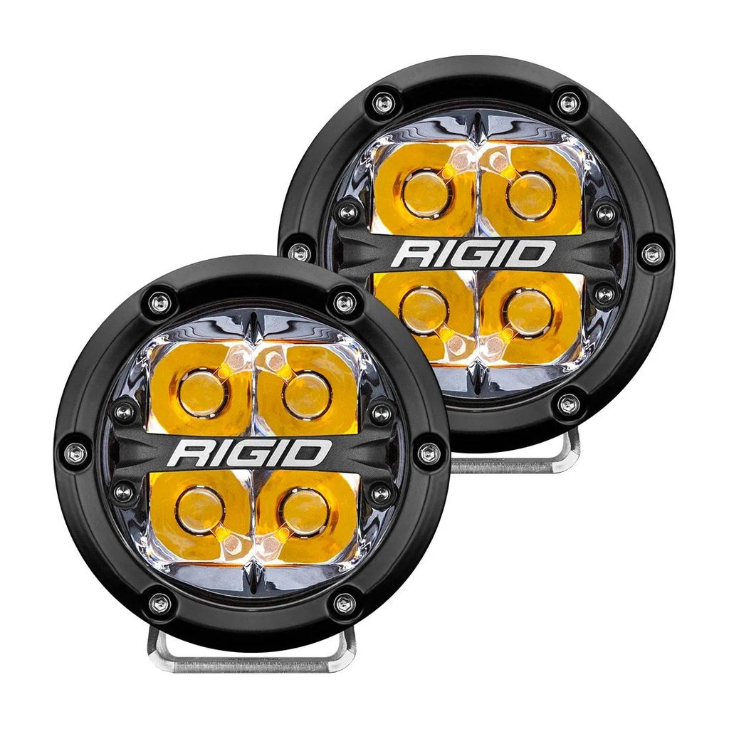 RIGID INDUSTRIES 36114 - LED Light 360 Series 4in Amber Spot Beam Pair image