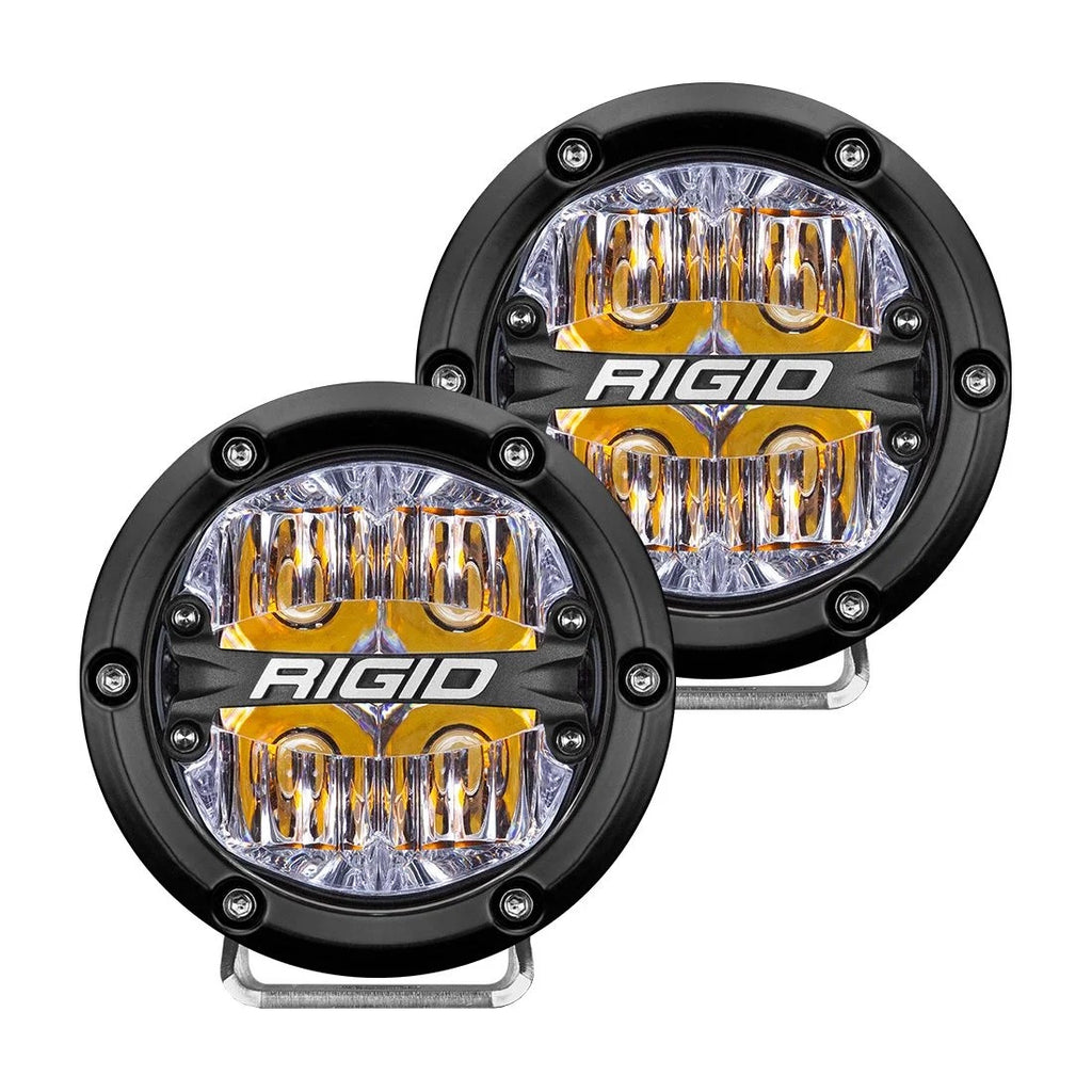 RIGID INDUSTRIES 36118 - LED Light 360 Sereis 4in Amber Drive Beam PAir image