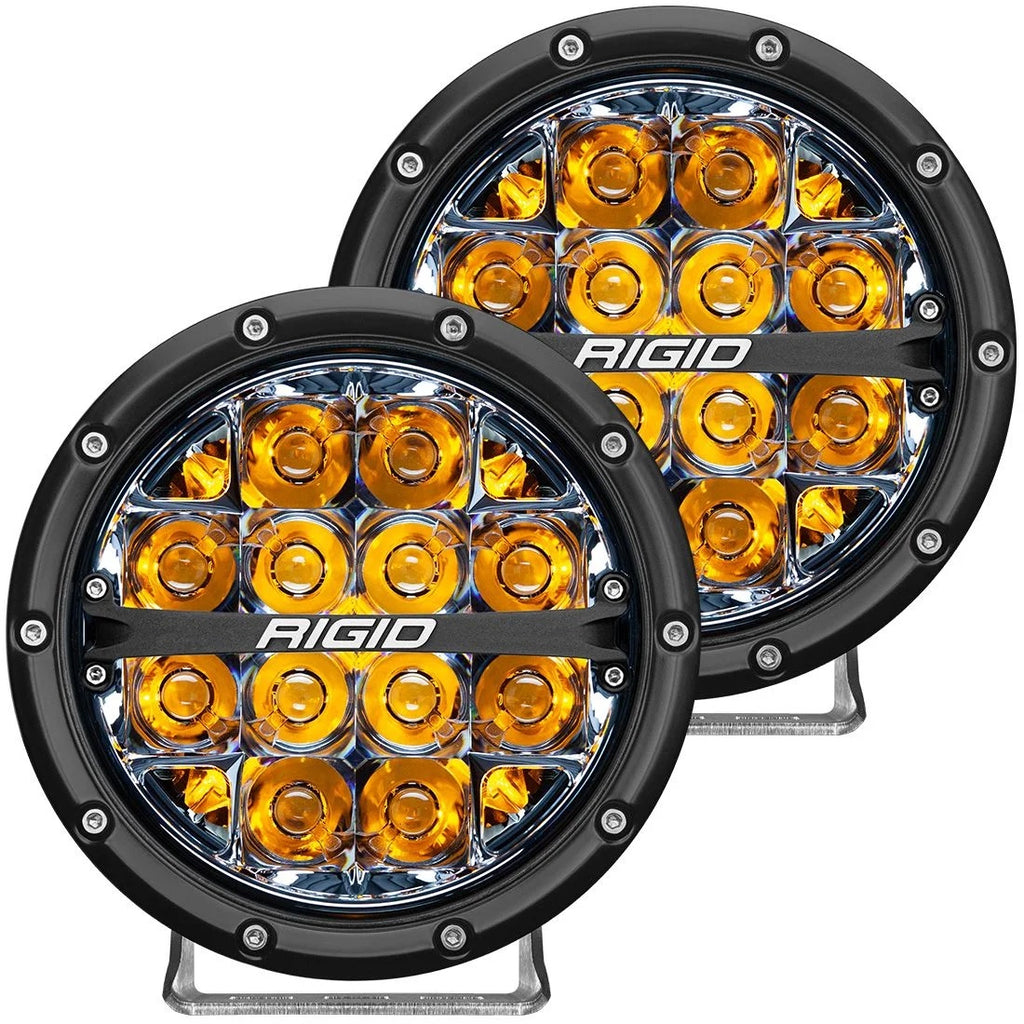 RIGID INDUSTRIES 36201 - LED Light 360 Series 6in Amber Spot Beam Pair image