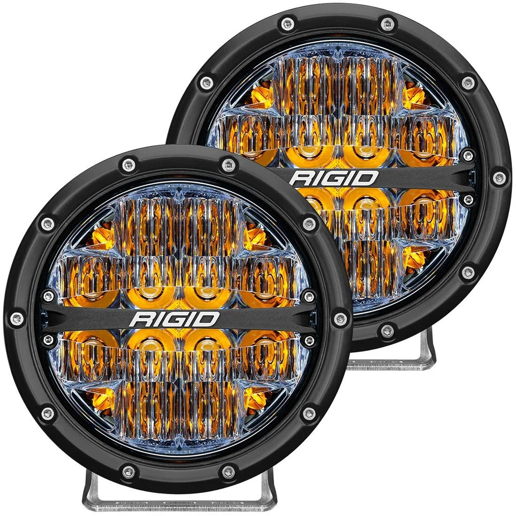 RIGID INDUSTRIES 36206 - LED Light 360 Sereis 6in Amber Drive Beam PAir image