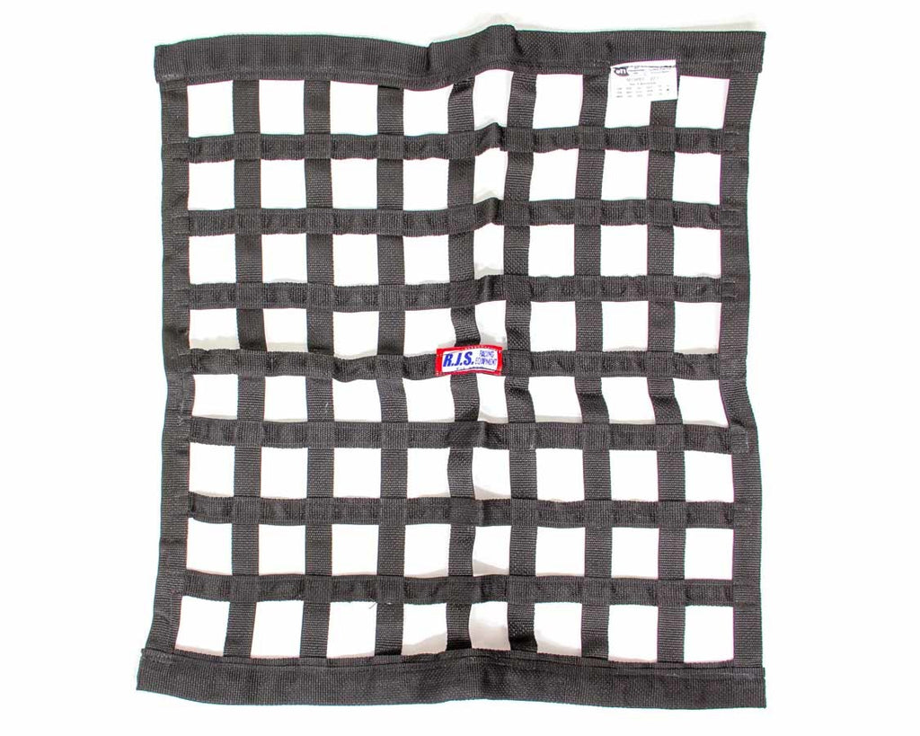 RJS SAFETY 10000601 - Ribbon Window Net 24x24 Black SFI image