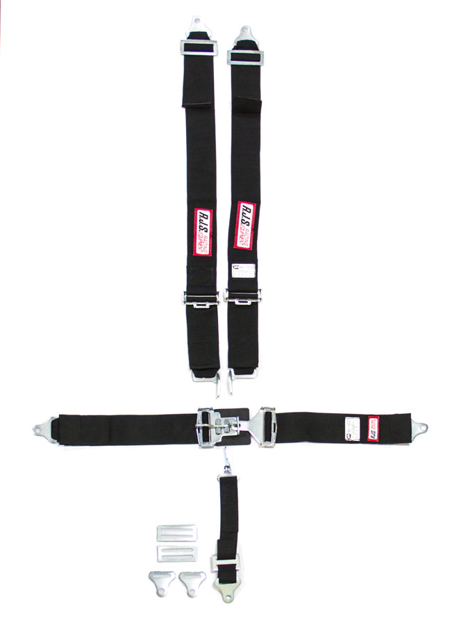 RJS SAFETY 1127801 - 5-Pt Harness System BK Ind Bolt In Mt 2in Sub image