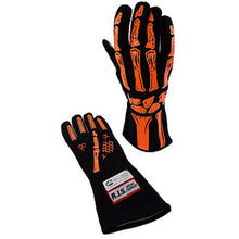 Load image into Gallery viewer, RJS SAFETY 600090153 - Double Layer Orange Skeleton Gloves Medium image