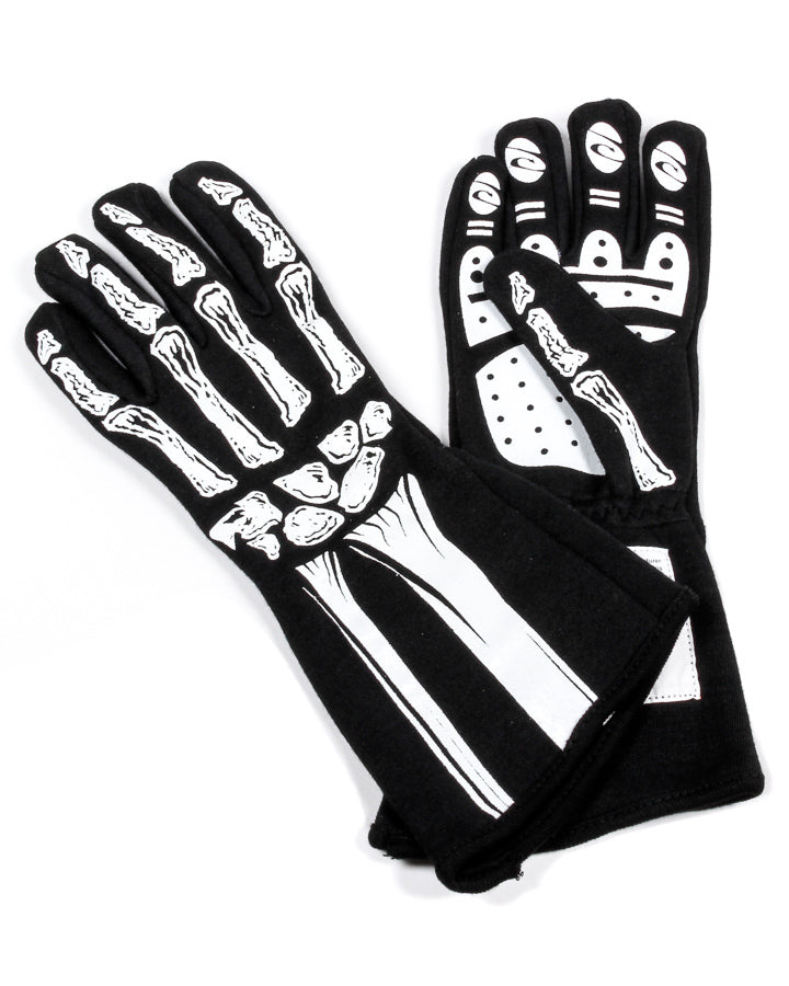 RJS SAFETY 600090165 - Single Layer White Skeleton Gloves X-Small image