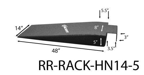 RACE RAMPS RR-RACK-HN14-5 - Hook Nosed Ramps 14in Wide x 5in High image