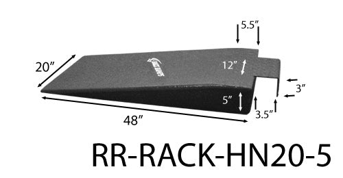 RACE RAMPS RR-RACK-HN20-5 - Race Ramps Hook Nosed Ra mps 20in Wide 5in High image