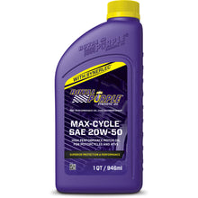 Load image into Gallery viewer, ROYAL PURPLE 01316 - 20w50 Max Cycle Oil 1 Qt  image