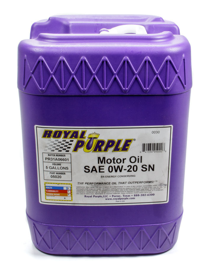 ROYAL PURPLE 05020 - Multi-Grade Motor Oil 0w20 5 Gallon Pail Dexos image