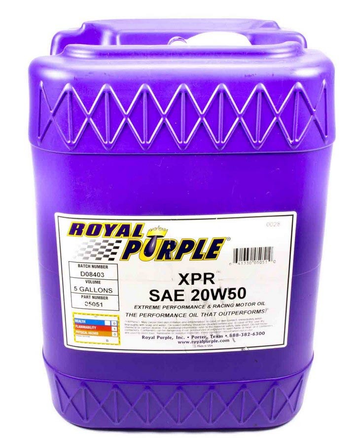 ROYAL PURPLE 05051 - Synthetic Racing Oil XPR 5 Gallon (20W50) image