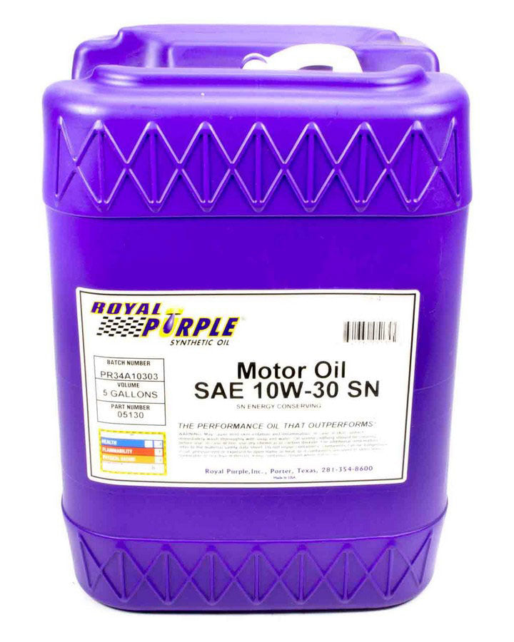 ROYAL PURPLE 05130 - Synthetic Motor Oil 5Gal 10W30 image