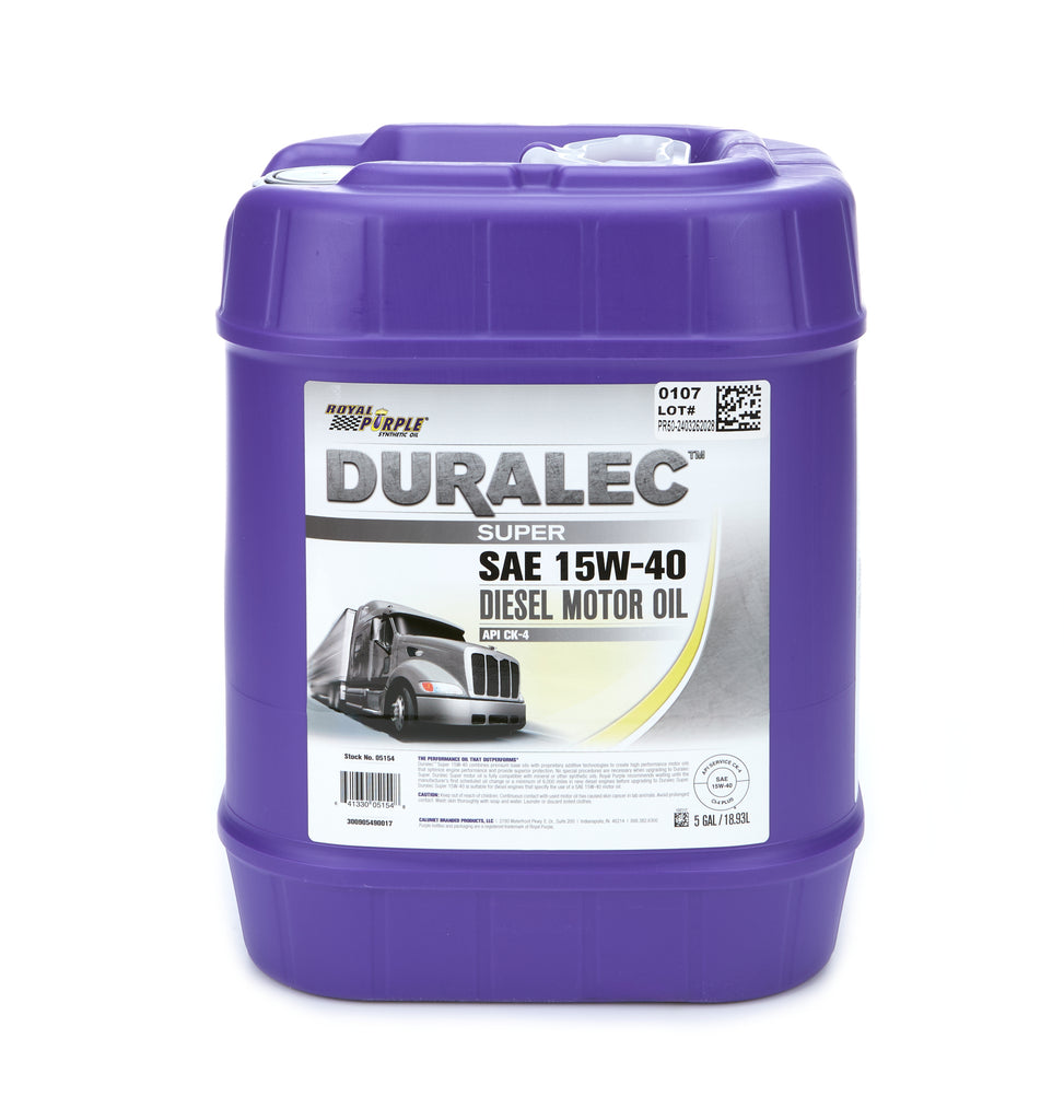 ROYAL PURPLE 05154 - Synthetic Motor Oil 5Gal 15W40 image