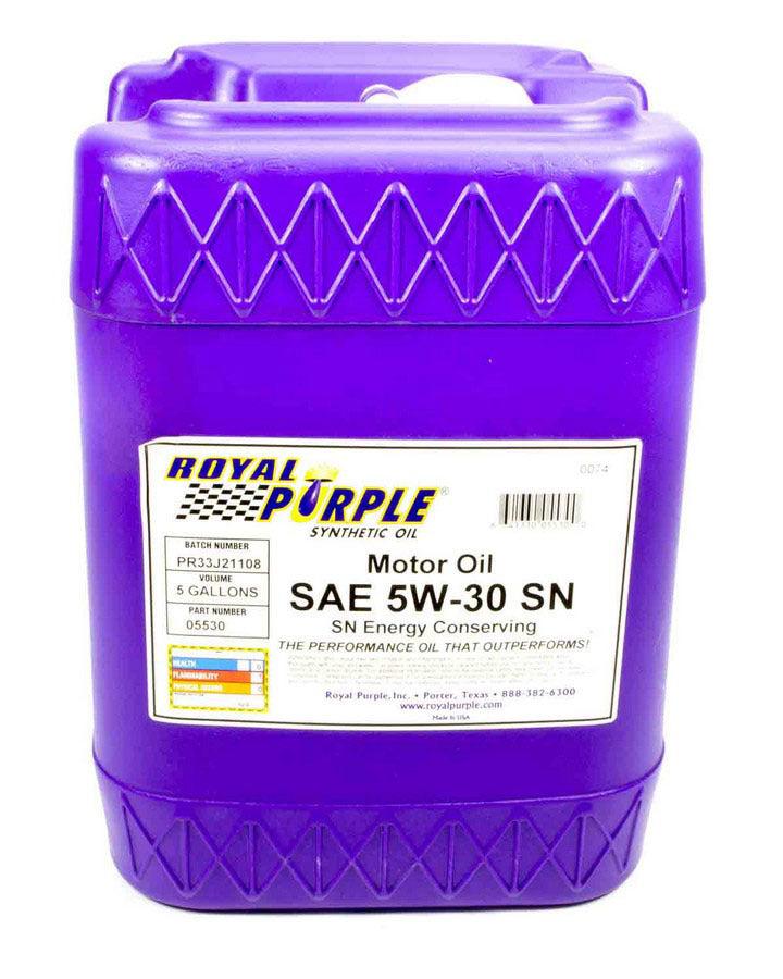 ROYAL PURPLE 05530 - Synthetic Motor Oil 5Gal 5W30 Dexos image