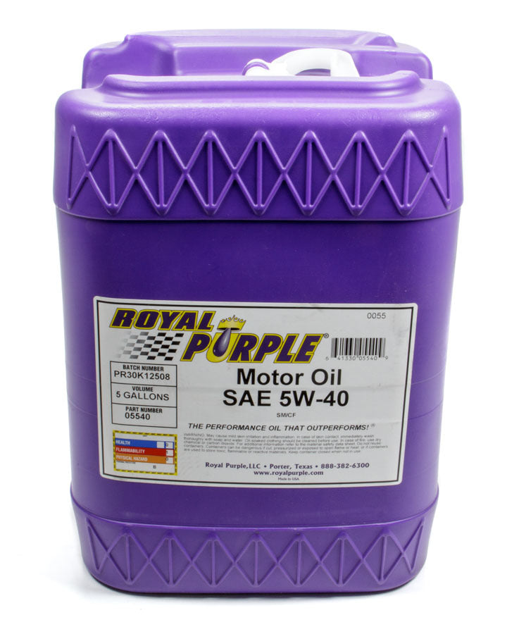 ROYAL PURPLE 05540 - Multi-Grade Motor Oil 5w40 5 Gallon Pail image