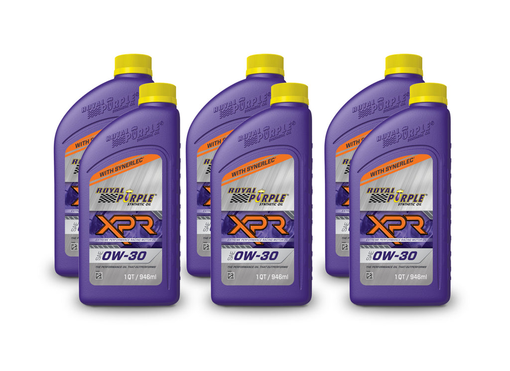 ROYAL PURPLE 06010 - 0w30 XPR Racing Oil Case 6x1 Quart image