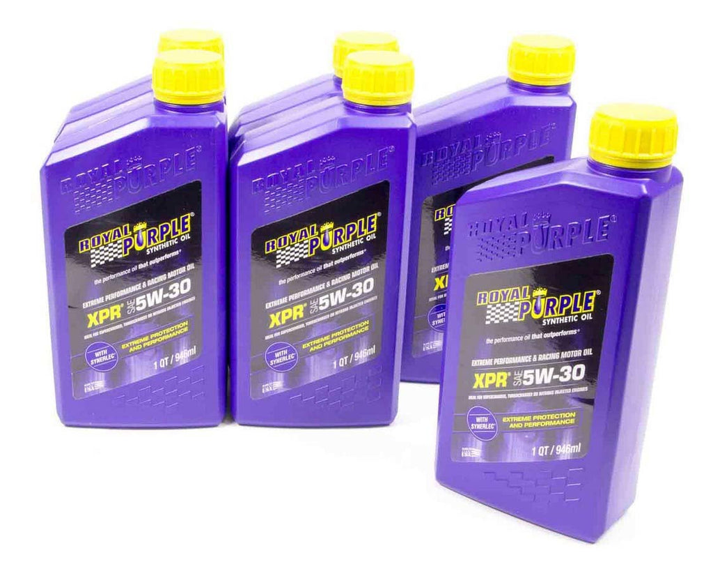 ROYAL PURPLE 06021 - 5w30 XPR Racing Oil case 6x1qt Bottles image