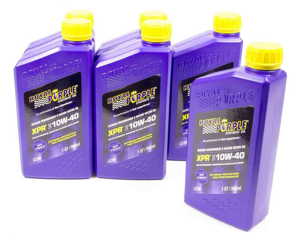 ROYAL PURPLE 06041 - 10w40 XPR RAcing Oil Case 6x1 Quart image