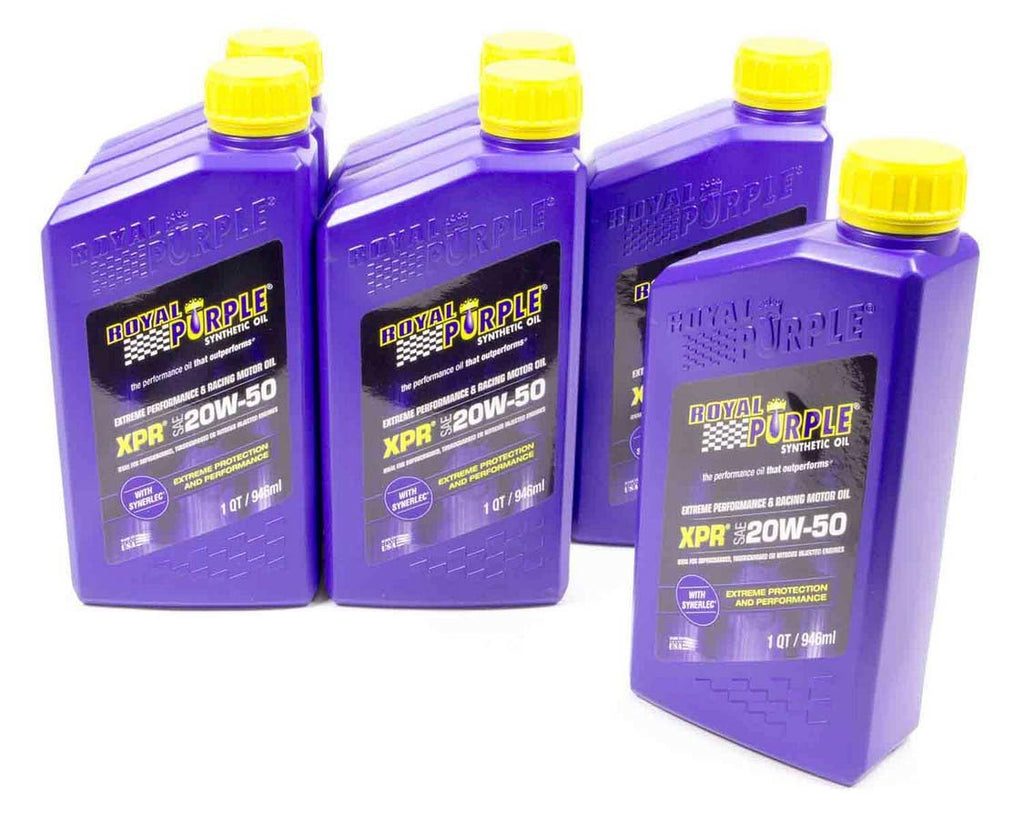 ROYAL PURPLE 06051 - 20w50 XPR Racing Oil Case 6x1 Qt. image