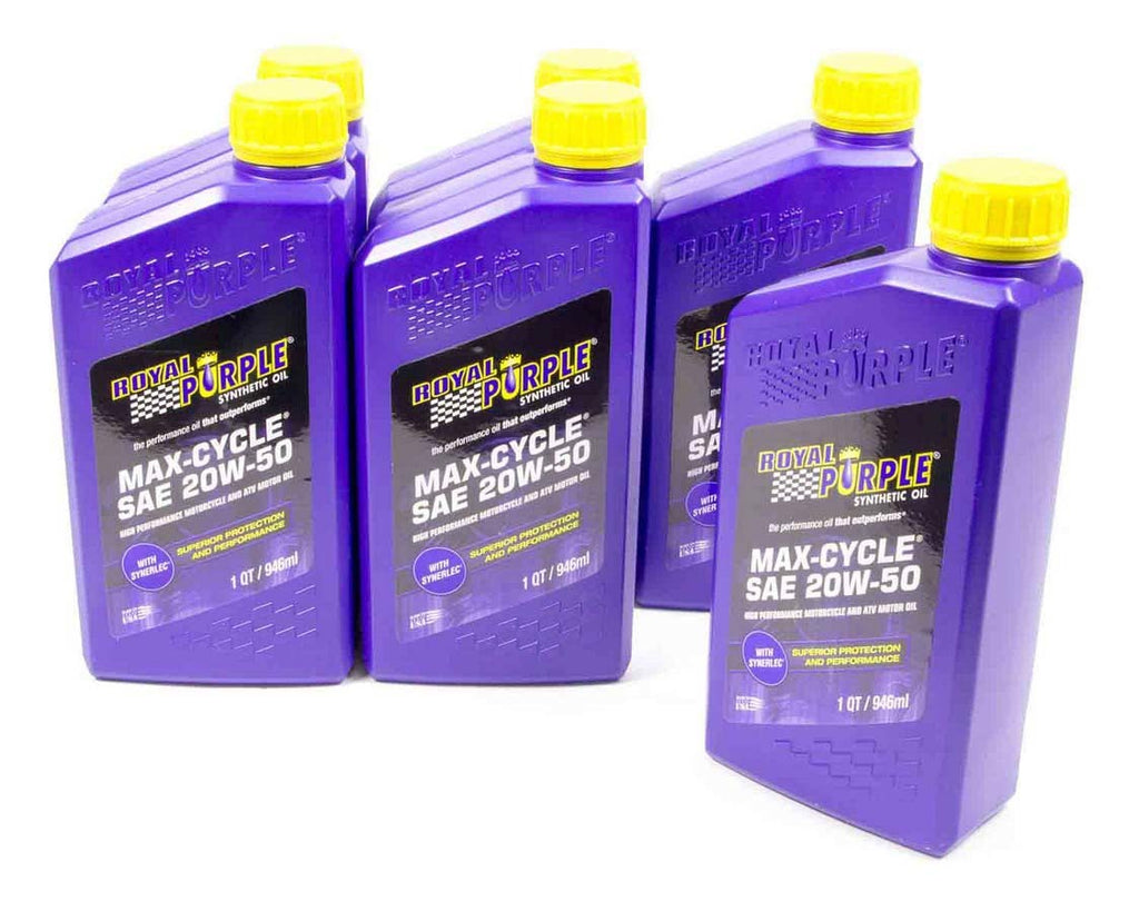 ROYAL PURPLE 06316 - 20w50 Max Cycle Oil Case 6x1 Quart image