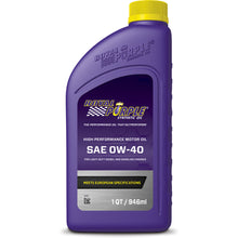 Load image into Gallery viewer, ROYAL PURPLE 11484 - 0w40 Multi-Grade SAE Oil 1 Quart image