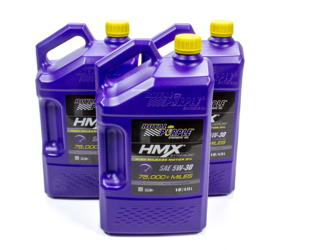 ROYAL PURPLE 11749 - 5W30 HMX Multi-Grade Oil Case 3x5 Quart image