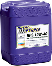 Load image into Gallery viewer, ROYAL PURPLE 35140 - Multi-Grade Motor Oil 10w40 5 Gallon Pail HPS image