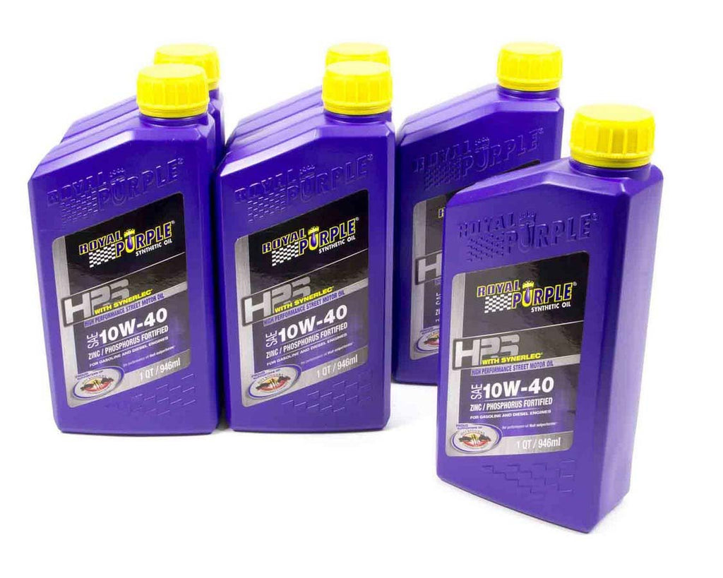 ROYAL PURPLE 36140 - 10w40 HPS Multi-Grade Oil Case 6x1 Quart image