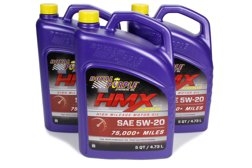 ROYAL PURPLE 37518 - HMX SAE Oil 5w20 Case 3 x 5 Quart Bottles image