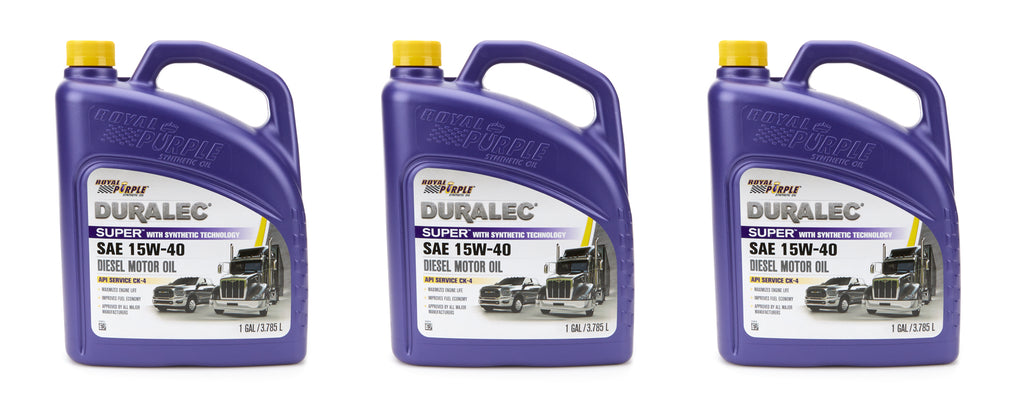 ROYAL PURPLE 43154 - Duralec Super 15w40 Oil Case 3x1 Gallon image