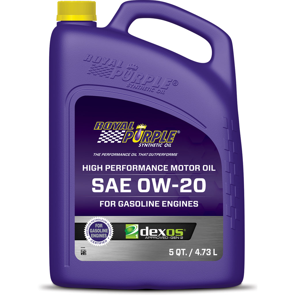 ROYAL PURPLE 51020 - 0w20 Multi-Grade SAE Oil 5 Quart Bottle image