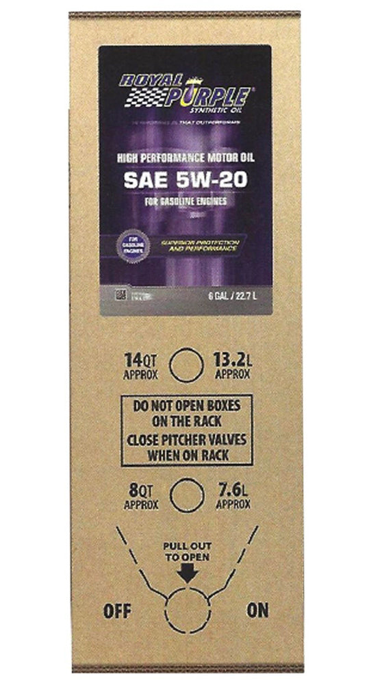 ROYAL PURPLE 60520 - Multi-Grade Motor Oil 5w20 SAE 6 Gallon Box image