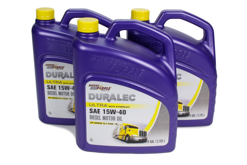 ROYAL PURPLE 80561 - Duralec Ultra 15W40 Oil Case 3 x 1 Gallon image