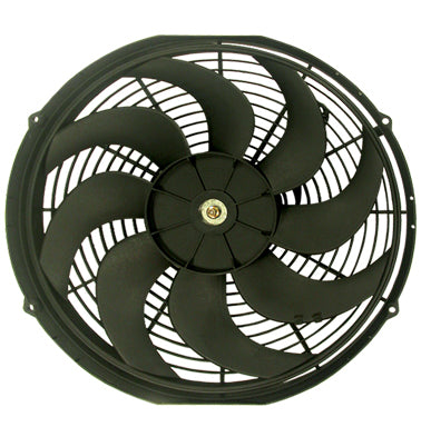 RACING POWER CO-PACKAGED R1016 - 16In Universal Cooling Fan W/Curved Blades 12V image